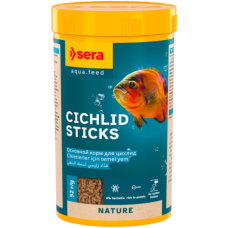 Barība zivīm : Sera Cichlids Sticks 1000ml (210g)