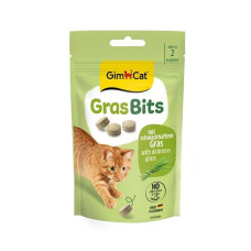 Vitamīnizēta papildbarība : GimCat Gras Bits 50gr
