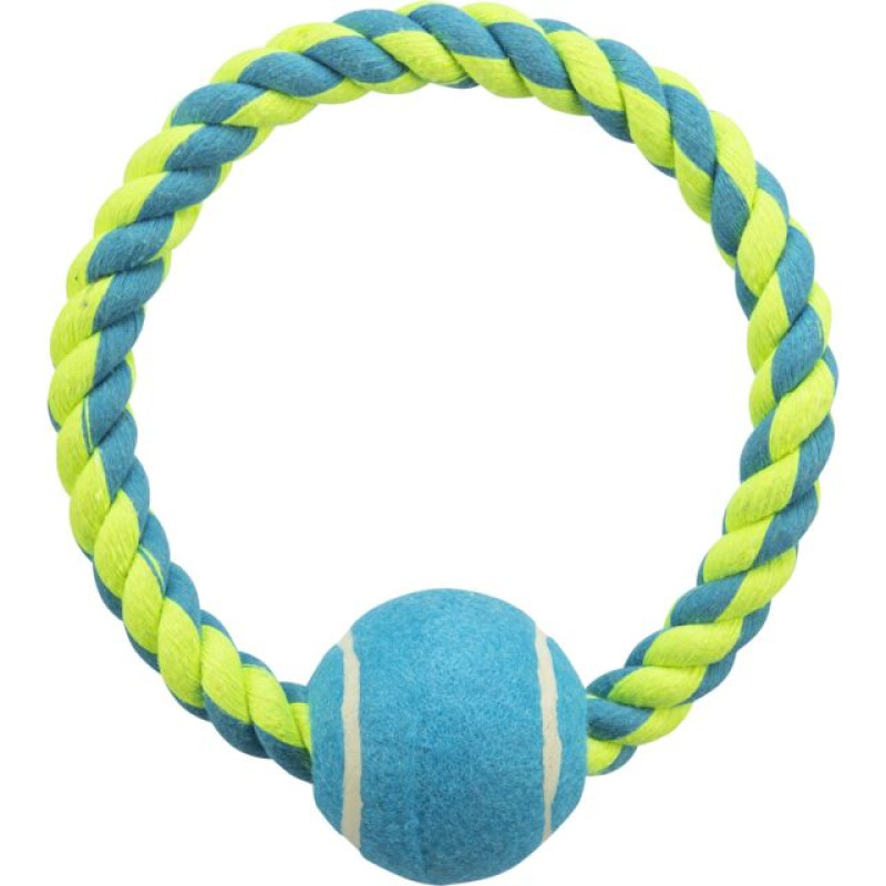 Rotaļlieta suņiem - Trixie Tennis ball on a Rope 6cm/18cm, 125g