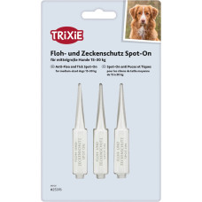 Pilieni pret blusām, ērcēm suņiem : Trixie Spot On flea and tick protection for medium, sized , 3×5ml
