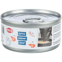 Konservēta barība kaķiem : Trixie Shrimp Soup with chicken and shrimp, 80 g