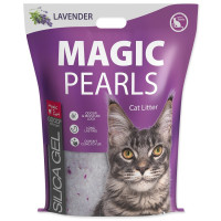 Silikona smiltis kaķu tualetei : MAGIC PEARLS Lavender 16 L