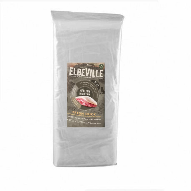 Sausa barība suņiem - ELBEVILLE Adult All Breeds Fresh Duck Healthy Digestion 20 kg