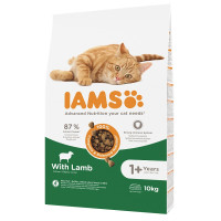 Sausā barība kaķiem - IAMS CAT ADULT LAMB, 10 kg