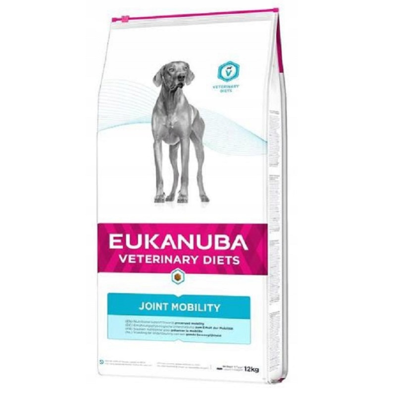 Sausa barība suņiem : Eukanuba Veterinary Diets Dog Joint Mobility, 12 kg, ar zemu enerģētisko vērtību suņiem locītavu veselībai