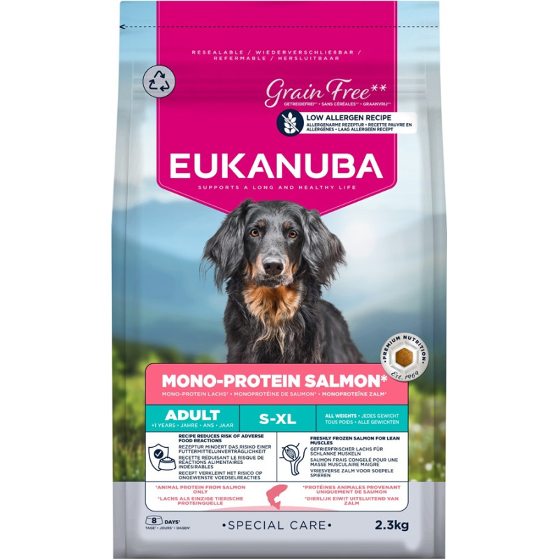 Сухой корм для собак - Eukanuba Adult Mono protein Salmon 3 kg
