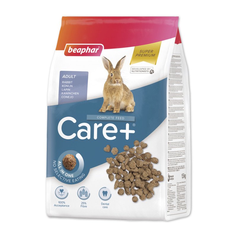 Barība trušiem : Beaphar Care+ Rabbit 1.5kg