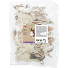 Gardums suņiem - Trixie Rabbit ears with fur, 500 g., 12 gab.