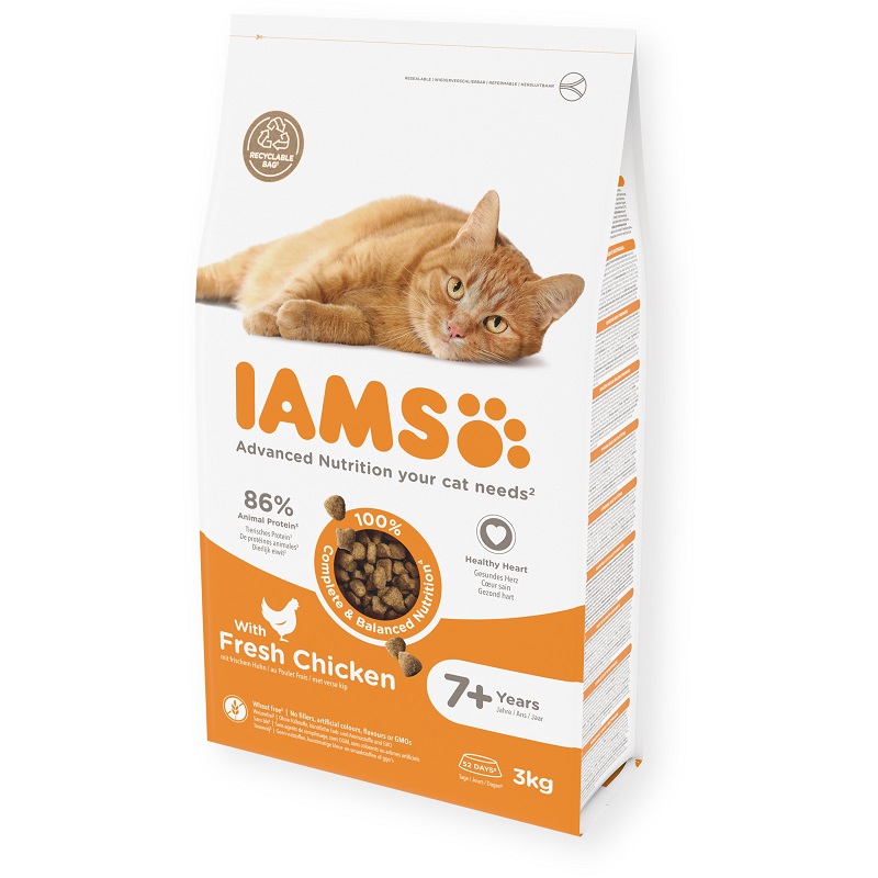 IAMS CAT SENIOR CHICKEN 3KG