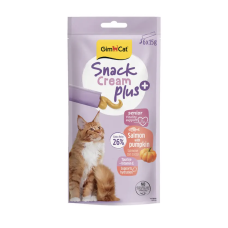 Gardumi kaķiem — GimCat SNACK CREAM + SALMON & PUMPKIN (SENIOR) 6 X 15 G