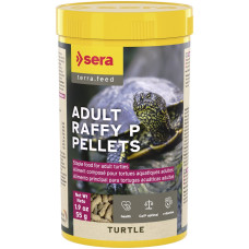 Pilnvērtīga barība ūdens bruņurupučiem - Sera Turtle Adult Raffy P Pellets, 250ml. 55 g