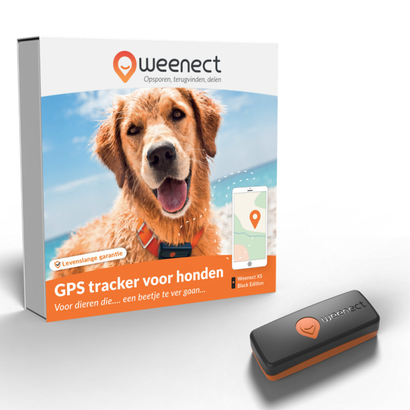 Mini GPS izsekotājs maziem suņiem - Weenect Dog XS Black (bez kakla siksnas)