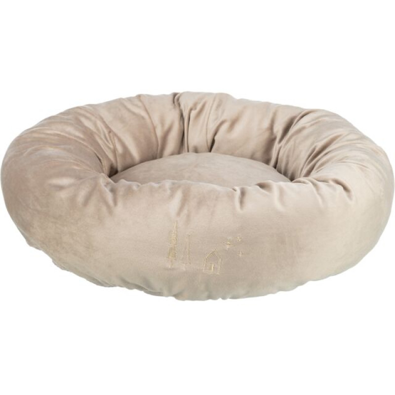 Guļvieta dzīvniekiem - Trixie Xmas Livia bed, round, velvet look, ø 50 cm