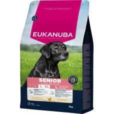 Sausa barība suņiem - Eukanuba Senior Large Breed Chicken, 3 kg