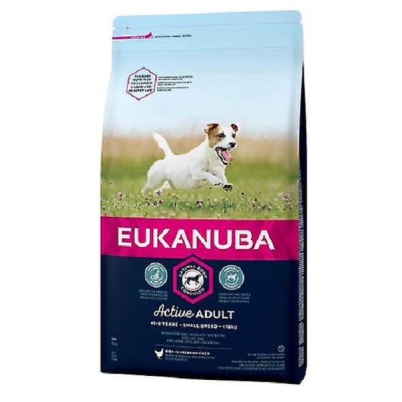 Sausa barība suņiem : Eukanuba Adult Small Breed Chicken 18 kg