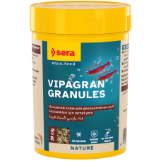 Peldoša, mīksta granulu barība dekoratīvajām zivīm - Sera Vipagran Granules 100 ml (39 g)