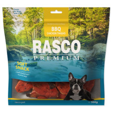 Gardums suņiem – Rasco Premium, Soft Snack, BBQ Chicken Thighs, 500 g