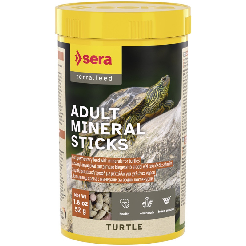 Barība bruņurupučiem - Sera Turtle Adult Min.Sticks 250ml 52g