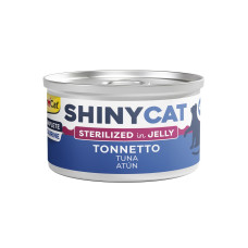 Konservēta barība kaķiem  - Gimborn SHINYCAT JELLY STERILIZED TUNA 70g