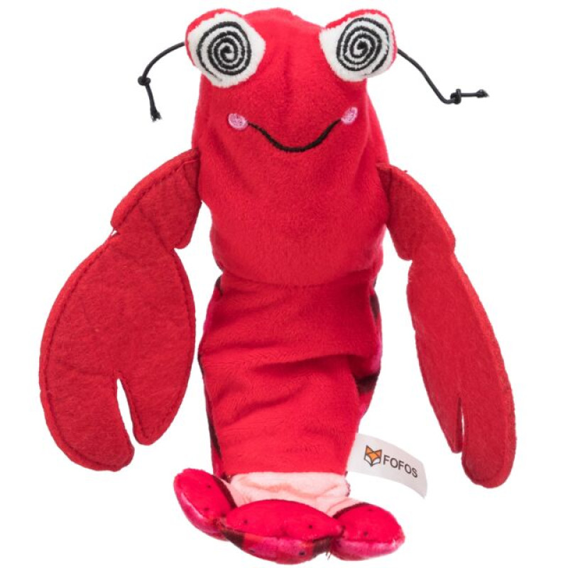Rotaļlieta kaķiem - Trixie Wriggle lobster, fabric, catnip, 23 cm