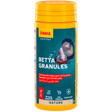 Peldoša, granulu barība gaiļiem - Sera Betta Granules 50 ml (24g)