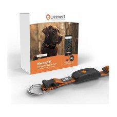Mini GPS izsekotājs lieliem suņiem - Weenect Dog XT Orange collar (ar kakla siksnu)