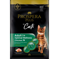 Barība kaķiem – Prospera Plus Adult 1+ Chicken Optimal Wellness, 7 kg