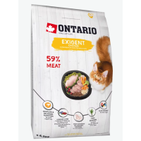 Barība izvēlīgiem kaķiem – Ontario Cat Exigent, 6.5 kg