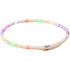 Mirgojoša kaklasiksna suņiem – Trixie Flash light ring USB, silicone, XS–XL: 70 cm/ø 10 mm