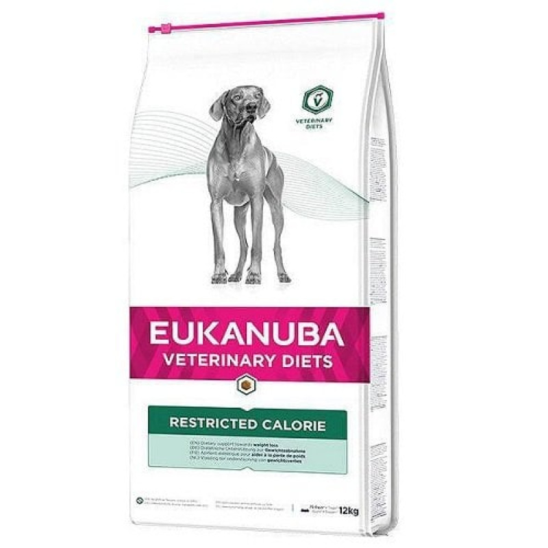 Sausa barība suņiem - Eukanuba Veterinary Restricted Calories Adult All Chicken 12 kg