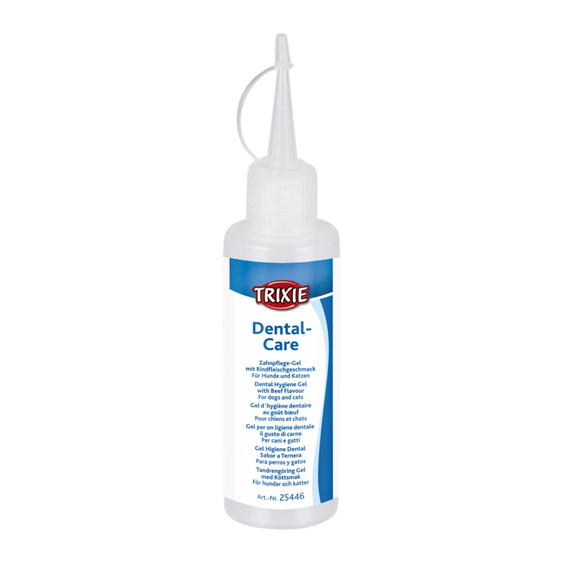 Zobu gēls dzīvniekiem - Trixie Dental hygiene gel with beef flavour, dog/cat. 100 g