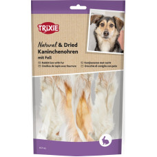 Gardums suņiem - Trixie Rabbit Ears with Fur, 100 g