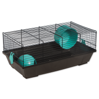 Būris : Placek Cage Viktor black, accessories blue, 50.5*28*21cm