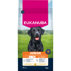 Сухой корм для щенков - Eukanuba Junior, Large, Chicken 15KG