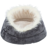 Guļvieta dzīvniekiem : Trixie Minou bed, round, ø 47 × 26 cm, grey/light grey