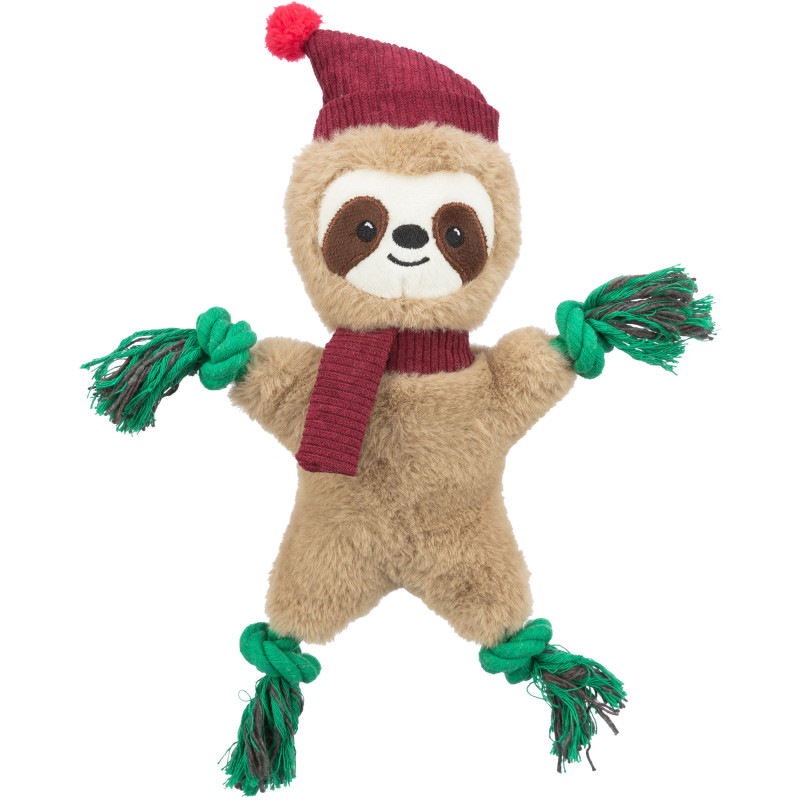 Ziemassvētku rotaļlieta - Trixie Xmas sloth, plush/rope, 30 cm