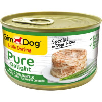 Konservi suņiem - GimDog Little Darling Pure Delight Chicken with Lamb 85gr