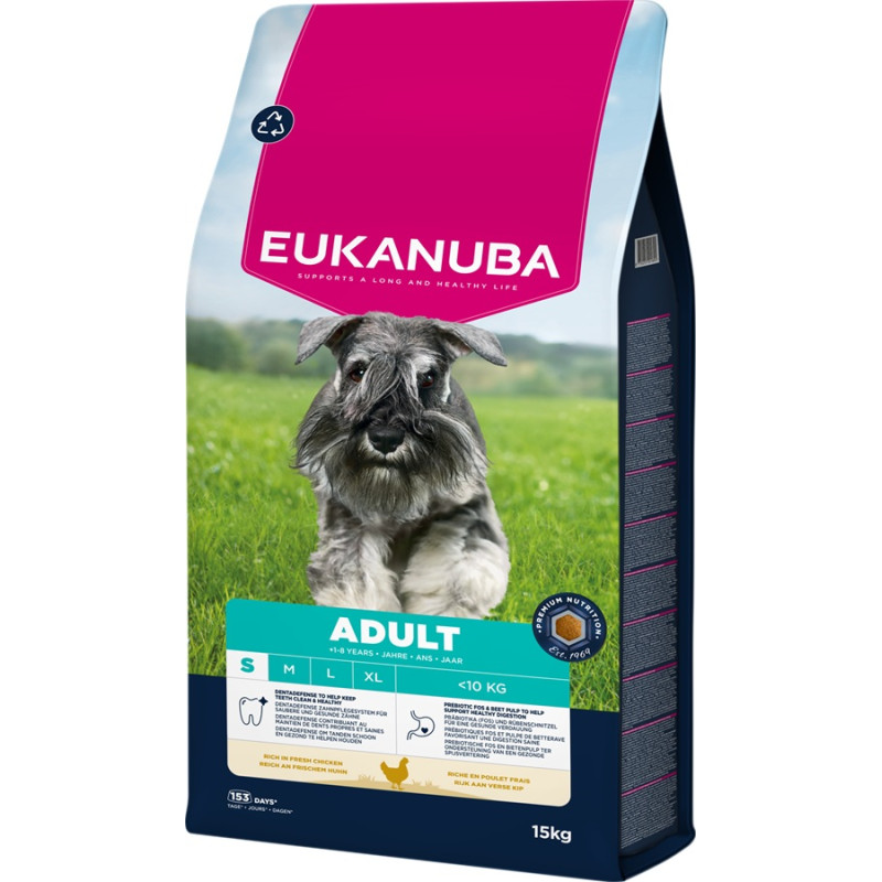 Sausa barība suņiem - Eukanuba Adult Small, Chicken, 15 kg