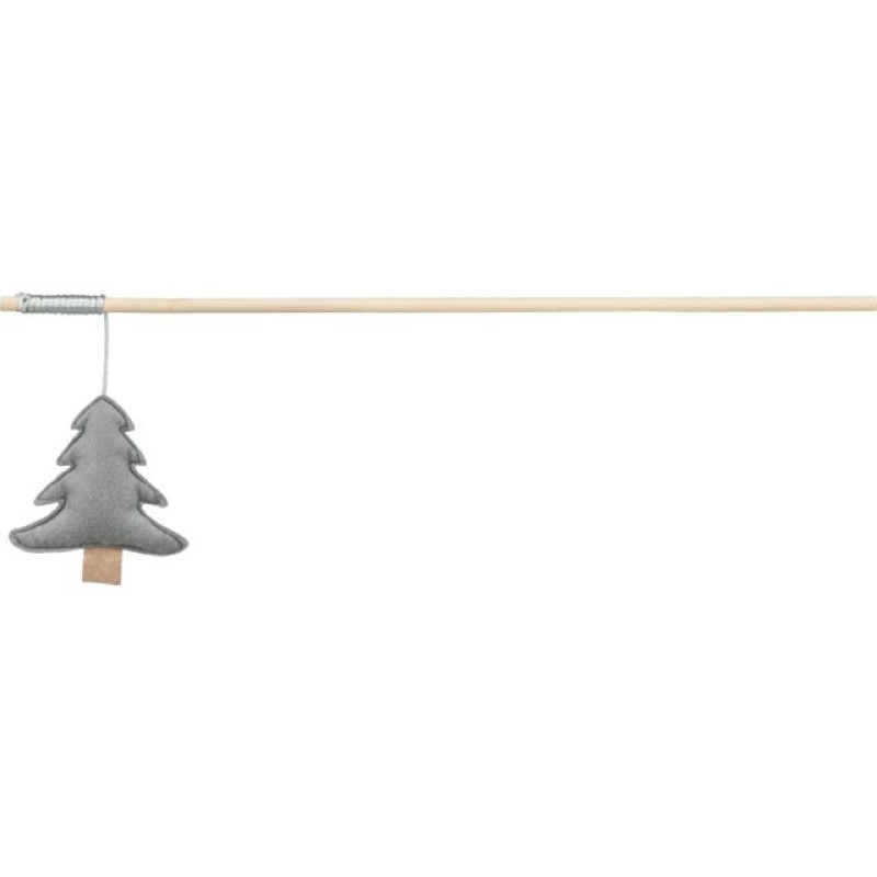 Rotaļlieta kaķiem - Trixie Xmas playing rod, christmas tree, wood, 48 cm