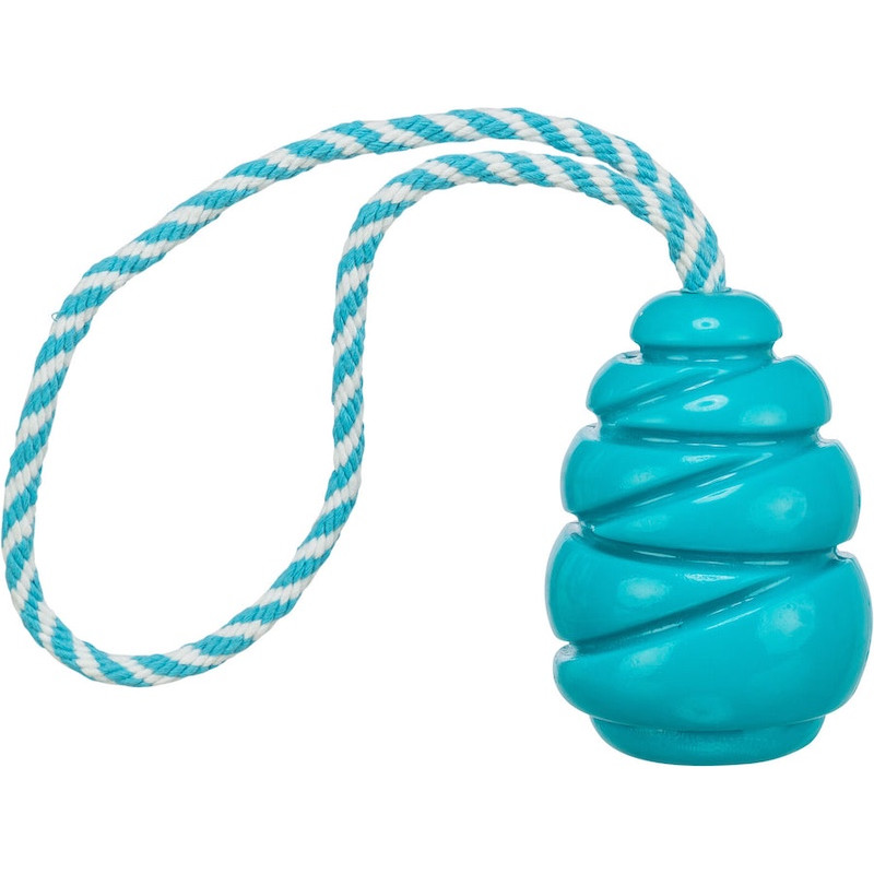 Rotaļlieta suņiem - Trixie Super Strong jumper, with rope, TPR, 35 cm/6.2 cm