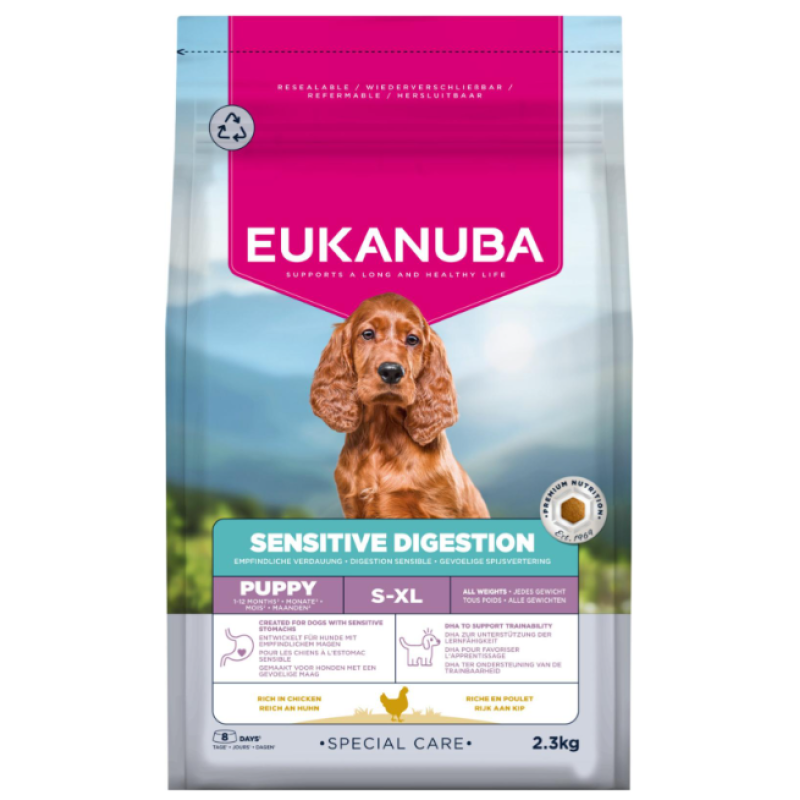 Сухой корм для щенков - Eukanuba Special Care, Puppies, Sensitive Digestion 2.3KG