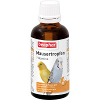 Vitaminizēta papildbarība putniem - Beaphar Mausertropfen, 50ml