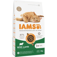 Sausā barība kaķiem - IAMS CAT ADULT LAMB, 3 kg