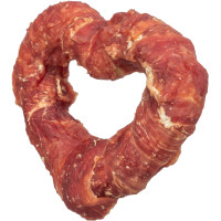 Gardums suņiem - Trixie Denta Fun Heart with Duck Breast, Bulk, ø 8 cm, 40 g