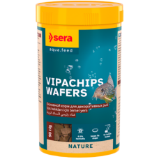 Barība plānu čipsu veidā dekoratīvajām zivīm - Sera Vipachips 250ml (90g)