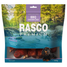 Gardums suņiem – Rasco Premium, Soft Snack, BBQ Chicken Legs, 500 g