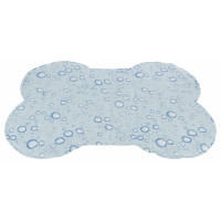 Atsvaidzinošs paklājs dzīvniekiem : Trixie Cooling mat bone shape, L: 85 × 60 cm, light blue