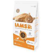 Sausā barība kaķiem - IAMS CAT SENIOR CHICKEN 2KG