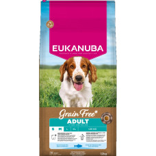 Sausa barība suņiem - Eukanuba DOG ADULT SMMED GRAIN FREE OCEAN FISH 12KG