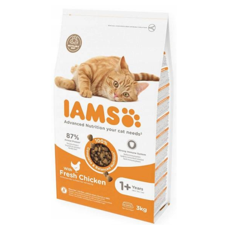Сухой корм для кошек - IAMS CAT ADULT CHICKEN, 3kg